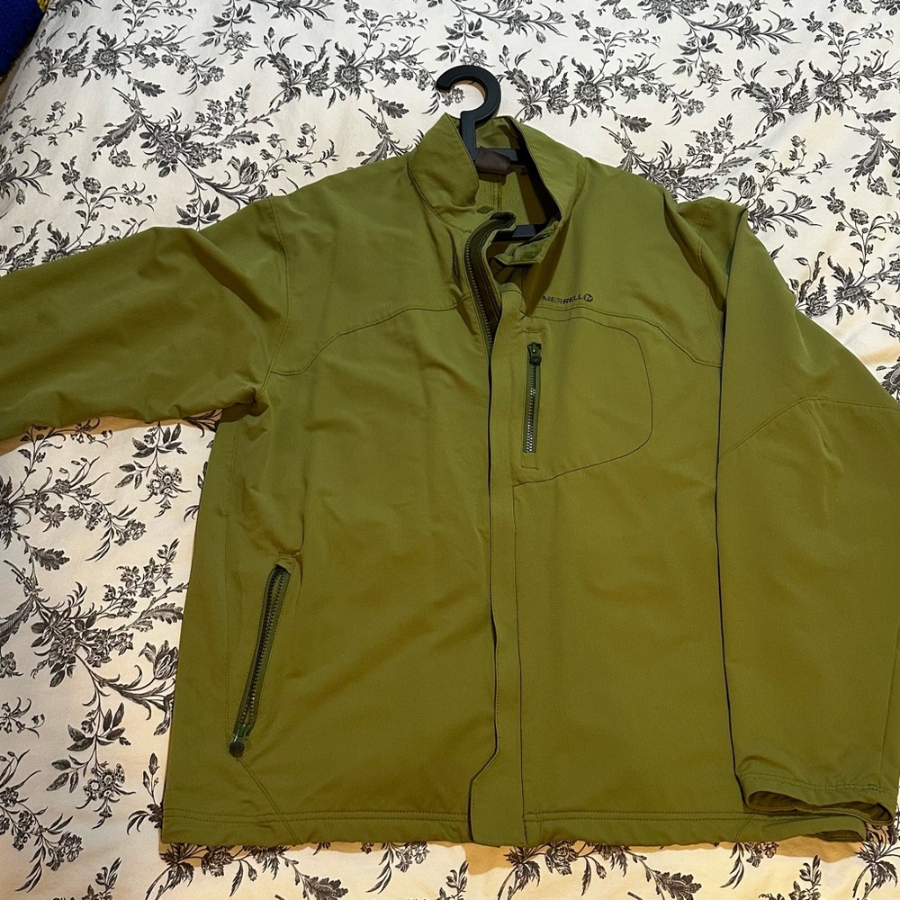 Merrell Olive Green Windbreaker Jacket